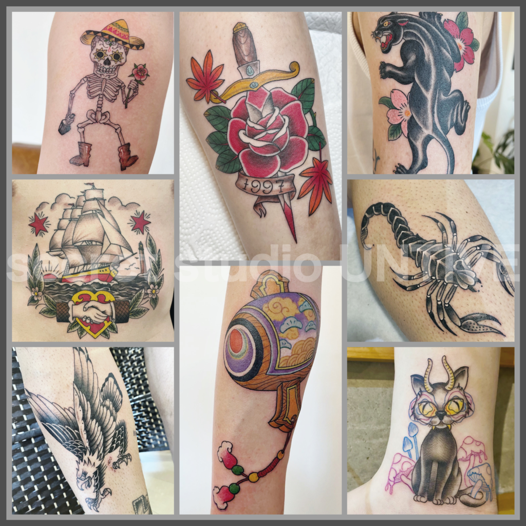 様々なタトゥーデザイン